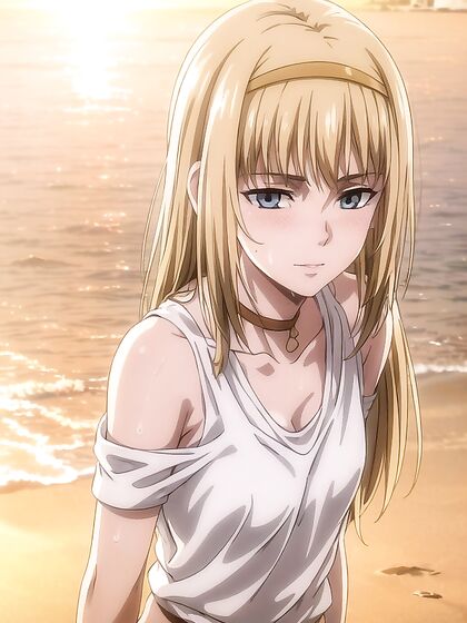 Choker Bound Pale-Skinned Beauty in Intense Hentai Action