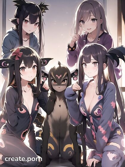 Umbreon Onesie Fun in a Cozy Pet Play Anime Adventure