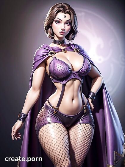 Ash-Haired Beauty in Suspenders and Choker Enjoying Intense Hentai Pleasure
