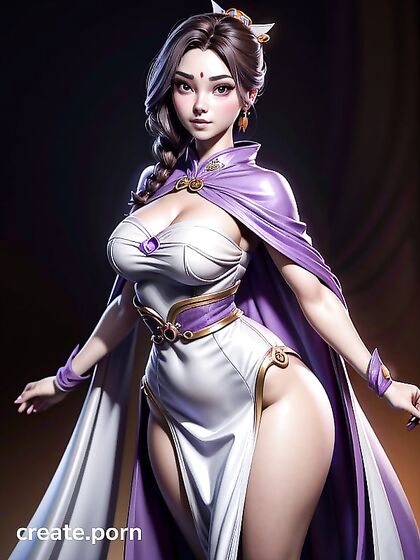 Raven from Teen 18+ Titans Seduces in Latex and Chinese Hanfu for Hot Hentai Action