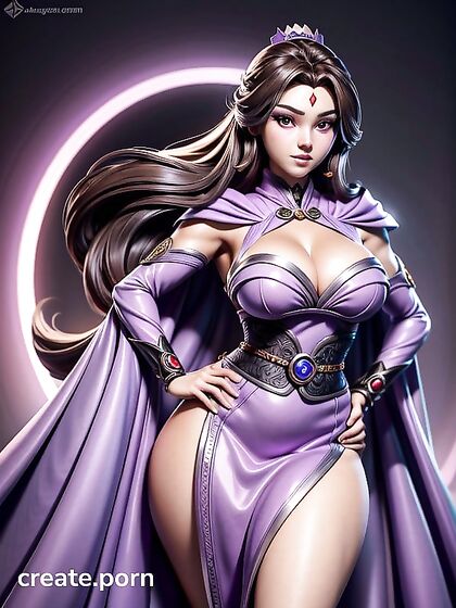 Raven from Teen 18+ Titans Seduces in Korean Dress for Intense 3D Hentai Pleasure