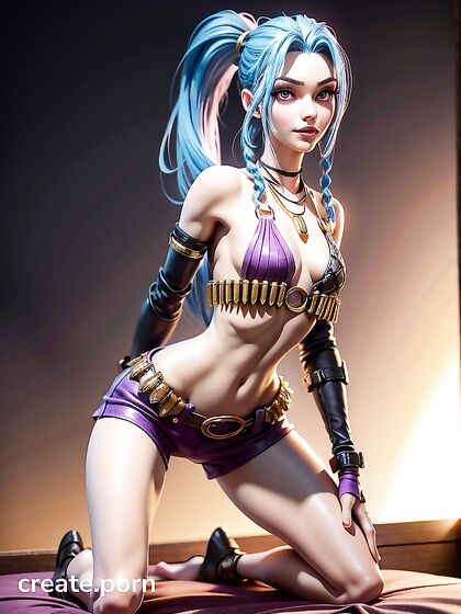 Blue-Haired Beauty Enjoying Intimate Moments in Bed: A Seductive Hentai Experience