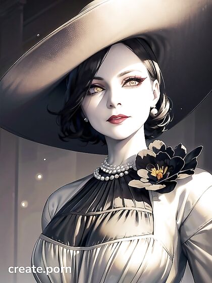 Lady Dimitrescu from Resident Evil Seduced in Soft Pastel Hentai Delights