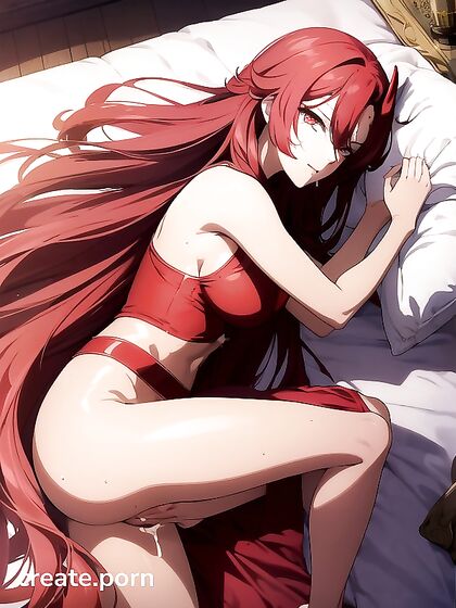 Undressing with Glowing Eyes: A Seductive Front View Hentai Experience