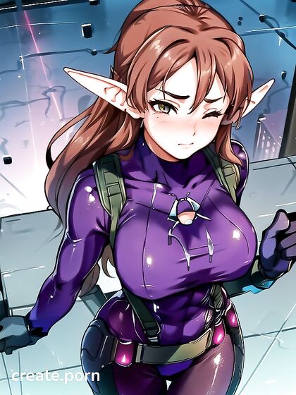 Blue-Skinned Beauty Strikes a Pose in Erotic Hentai Action