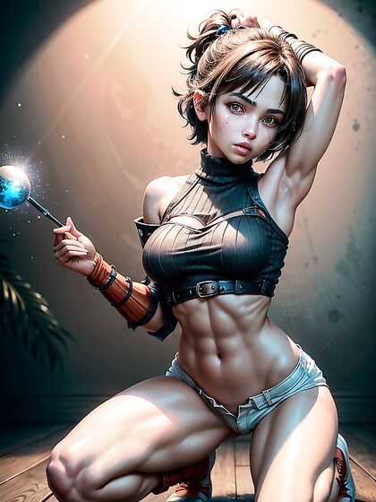 Massive Breasts and Tiny 18+ Ass: A Busty Brunette's hentai Fantasy