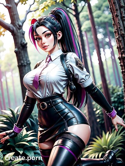 Nemona from Pokémon Exploring the Forest in Thigh-High Socks for Steamy Hentai Fun