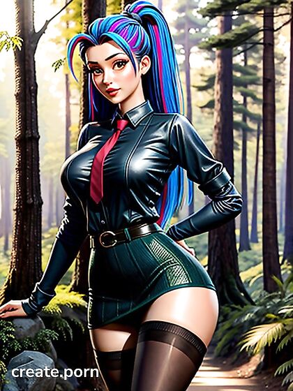 Nemona from Pokémon Wears Thigh-High Socks and Skirt for Steamy Hentai Scenes