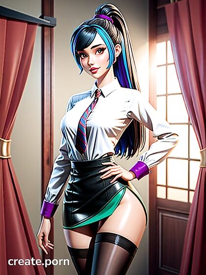 Nemona from Pokémon Seduces in Skirt and Blouse for Steamy Hentai Action