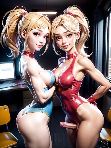 Skinny Cheerleader Seduces in 3D Hentai AI Action