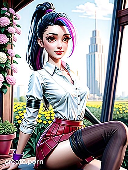 Nemona from Pokémon Seduces in Her Blouse for Intense 3D Hentai Pleasure