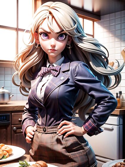 Nakiri Erina from Shokugeki no Soma Poses Seductively with Hands on Hips
