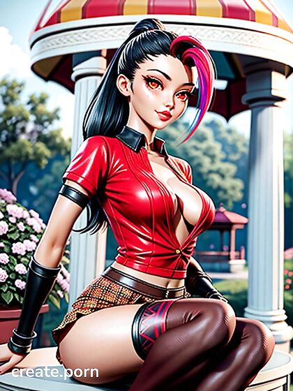 Nemona from Pokemon Wearing Skirts in 3D Hentai Action