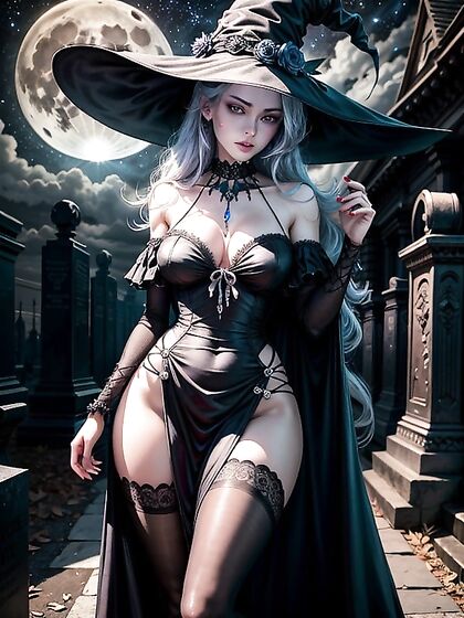 Gothic Witch Under the Starry Sky: Intense Hentai Pleasure