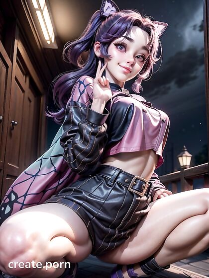 Skinny 18-Year-Old Lifts Her Shirt for Seductive Hentai Pleasure