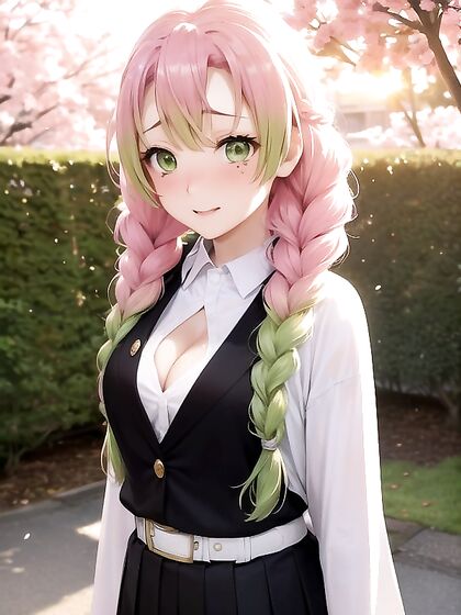 Sunny and Sunset Enjoy Passionate Moments in the Sakura Garden Hentai