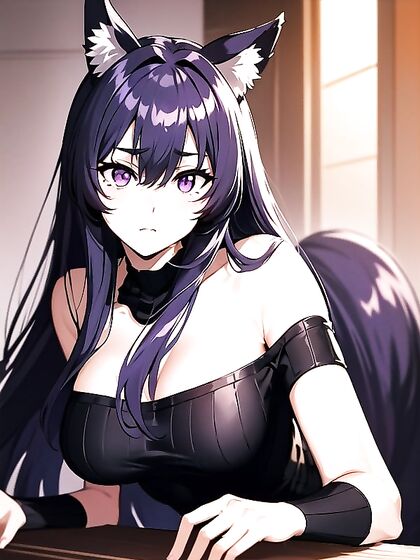 Elegant Hairpins and Lustrous Lips Enhancing Her Mesmerizing Stare in Hentai AI