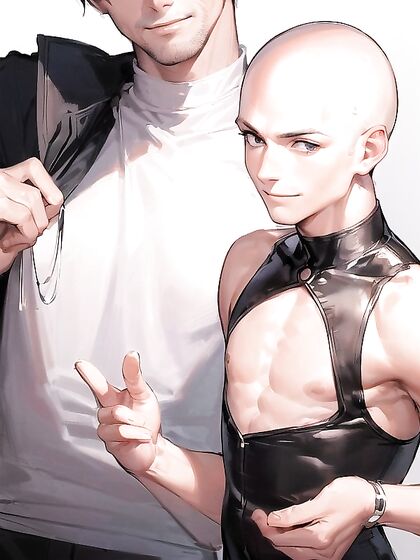 Bald Guy Enjoying Blissful Moments in Happy Hentai Action