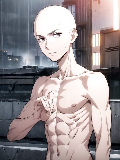 Cyberpunk Cityscape Meets Intense Solo Pleasure in This Hentai Masterpiece