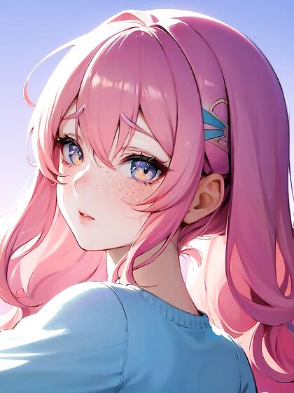 Vintage Anime Sweater and Sparkling Freckled Beauty in Seductive Hentai Scenes