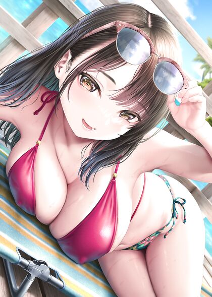 Sun-kissed babes get freaky on beach - HOT hentaixxx pics inside!