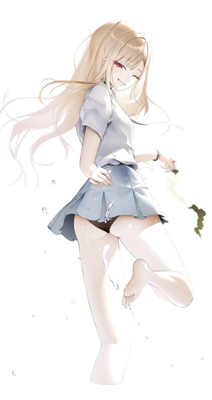 Holy shitlords! Cutie pie Mari flashes her teeny weenie thong in MyDarlin'