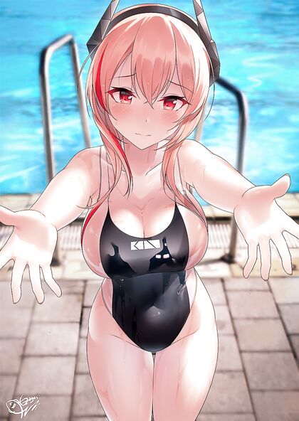 Holy Shit! Mouth-Watering Hentaï Pic of Babe Wearin’ Itty Rexy Teeny Weenie Yellow Polka Dot Panties Gettnâ€™ Soakëd by Rain on Beach