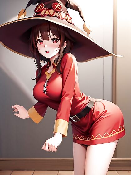 Megumin from Isekai Quartet Explodes in Pleasure with Hentai AI Action