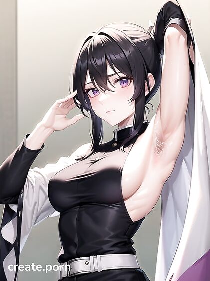 Shinobu Kochou's Hairy Armpits CauseEmbarrassing Pleasure in Hentai AIPorn