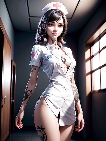 Black-Haired Beauty Stands Proud in 3D Hentai AI Action