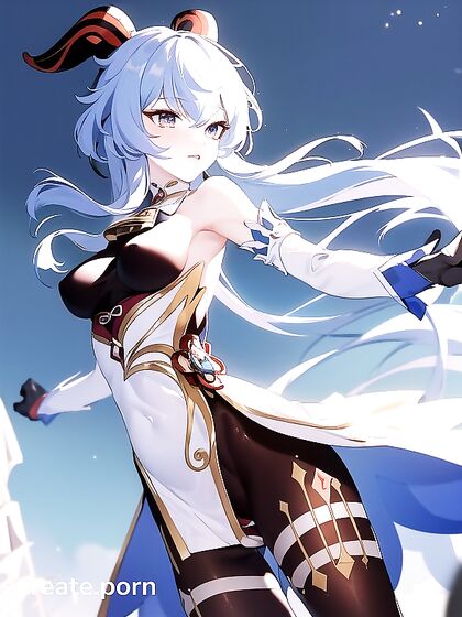 Ganyu's Pale-Skinned Bottom Takes Center Stage in Hot Hentai AI Image