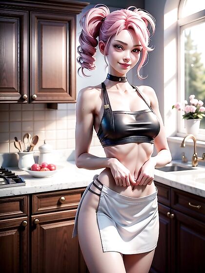 Skinny 18-Year-Old Strips Down for Steamy Hentai Pleasure Session