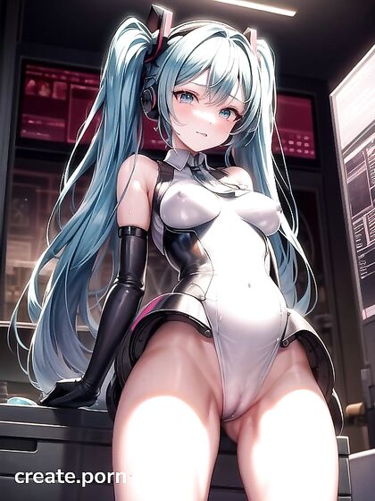Blushing Beauty with Thick Outlines Exploring Her Erect Clitoris in Hentai Bliss