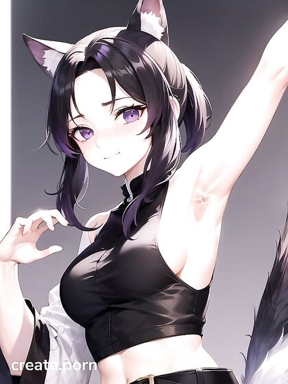 Fit Girl 18+ Smiles and Blushes in Mischievously Seductive Hentai Scene