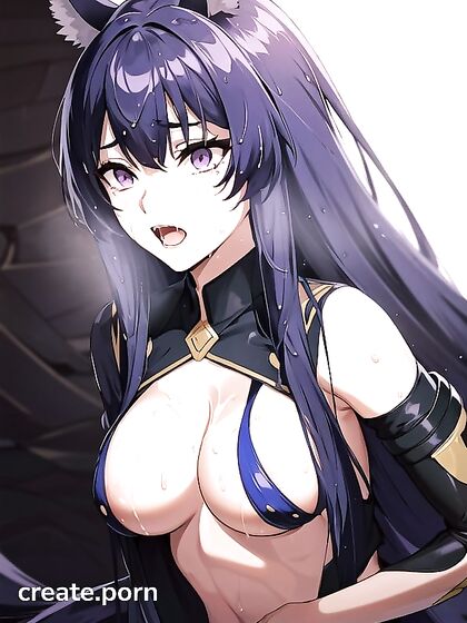 Delta from Eminence in Shadow Strips Down for Solo Hentai Pleasure