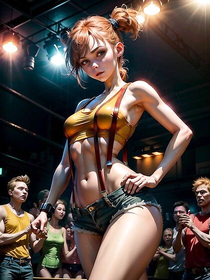 Misty from Pokémon Strips Seductively in Nightclub forSTEAMY Hentai Action