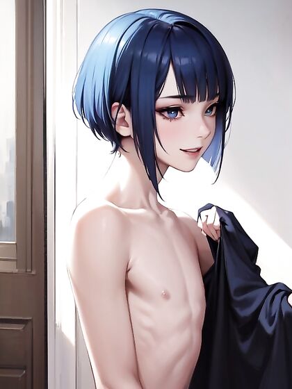 Happy Male with Bobcut Enjoying Intense Hentai Pleasure
