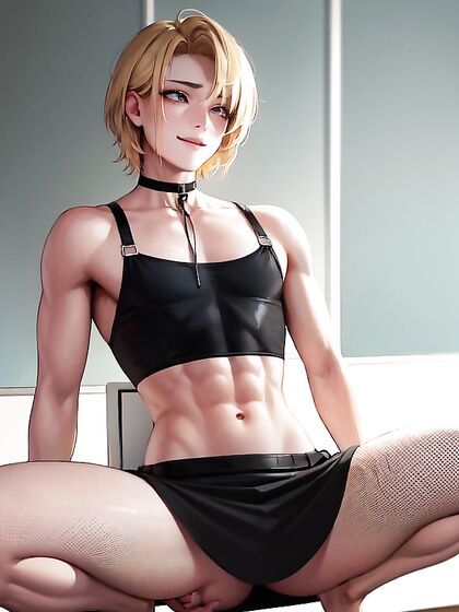 Futanari Beauty in Choker and Hair Ribbon for Intense Hentai Pleasure