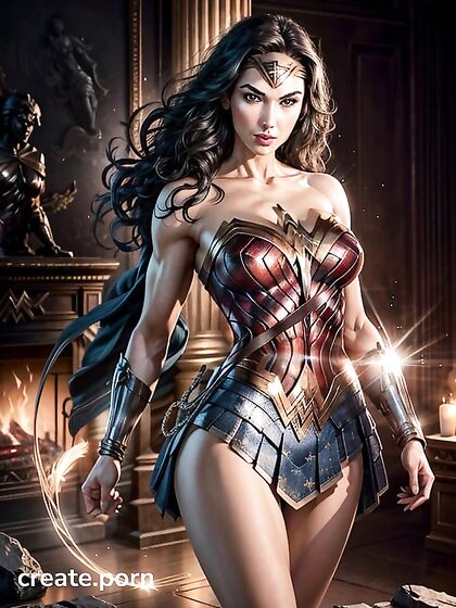 Wonder Woman's Skirt Flies High inSTEAMy Hentai Action