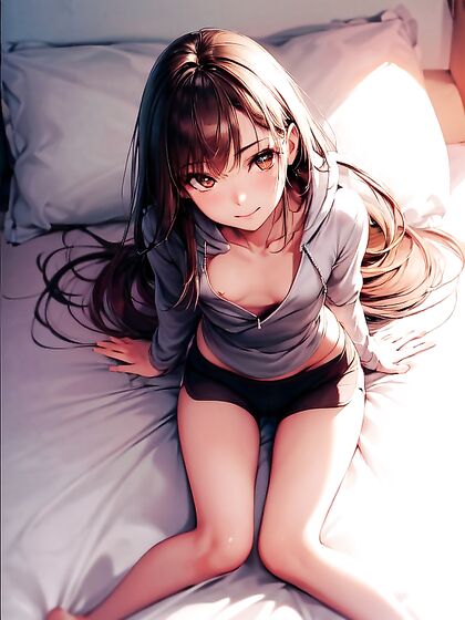 18-Year-Old Brown-Eyed Beauty Enjoys Long-Length Hentai Pleasure