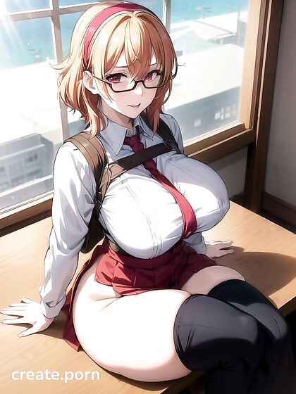Pierced Red-Eyed Beauty Enjoys Intense Solo hentai Pleasure
