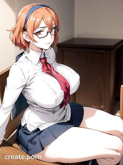 Mature Teacher in School Uniform Exploring Solo Hentai Pleasure