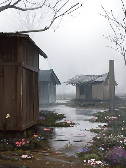 Misty Landscape with Dim Light Sets the Mood for Intense Panoramic Hentai Action