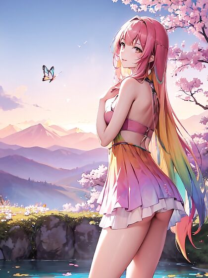 Violet Stones and Prismatic Skies: A Panoramic hentai Adventure