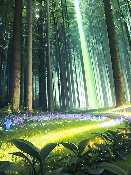 Fireflies Illuminate the Night in a Seductive Reflective Stream hentai Scene