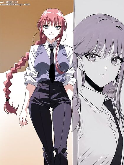 Makima Gets Wild with Retro 90s Supporting Ass Action in hentai AI Porn