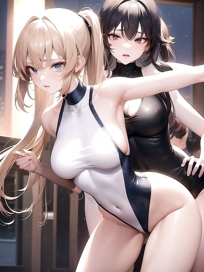 Ponytailed Cutie Shows Off Her Nighttime Delights in Anime Porn
