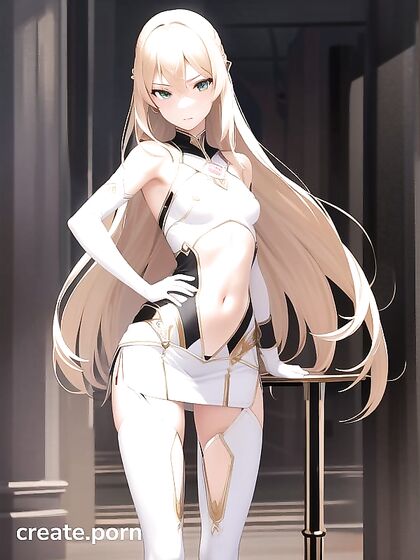 Skinny Girl 18+ with Green Eyes Bound Up in Sensual Hentai Action