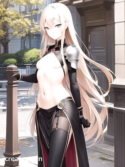 Embarrassed Girl 18+ with Green Eyes Enjoying Intense Hentai Pleasure Alone