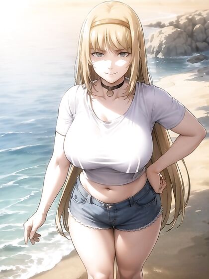 Casual Sunset Fun in Jeans: A Seductive Hentai Adventure